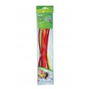 CHENILLE DE COLORES/NEON X 12 UND