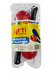 Maracas de plástico