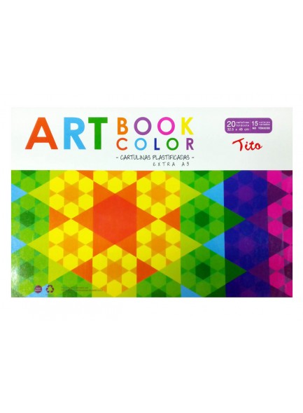 BLOCK ART BOOK PLASTIFICADA - 20 HOJAS 34X49 CM.