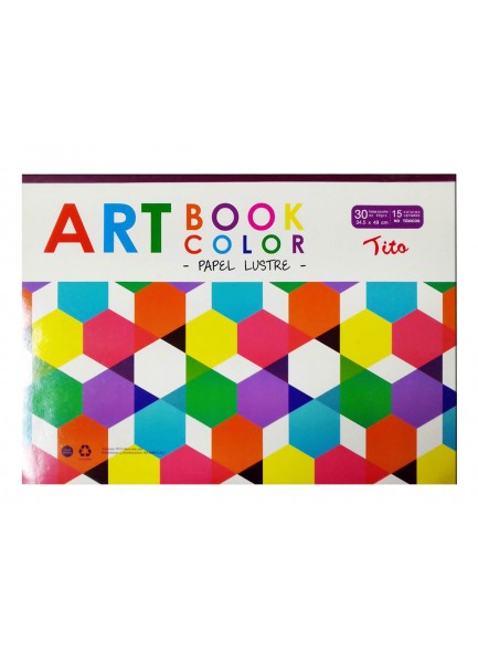 BLOCK PAPEL LUSTRE-30 HOJAS 49X34